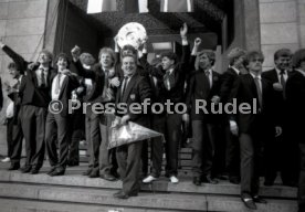 26.05.1984 VfB Stuttgart Meisterschaft 1984 Empfang Rathaus