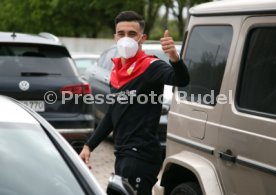 12.05.21 VfB Stuttgart Ankunft Spieler Quarant&auml;ne Trainingslager Wald-Hotel Stuttgart