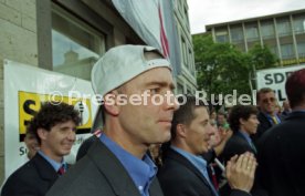 15.06.97 VfB Stuttgart Empfang am Rathaus DFB-Pokal Sieg 1997