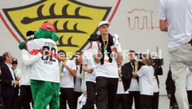 25.05.25 VfB Stuttgart Feier und Autokorso DFB-Pokal Sieg Stuttgart Schlossplatz