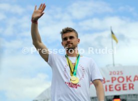25.05.25 VfB Stuttgart Feier und Autokorso DFB-Pokal Sieg Stuttgart Schlossplatz