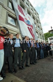 15.06.97 VfB Stuttgart Empfang am Rathaus DFB-Pokal Sieg 1997