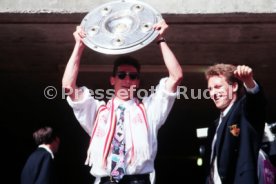 17.05.1992 VfB Stuttgart Meisterschaft Empfang im Stadion