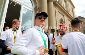 25.05.25 VfB Stuttgart Feier und Autokorso DFB-Pokal Sieg Stuttgart Schlossplatz