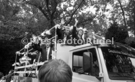 21.06.87 Stuttgarter Kickers Empfang DFB-Pokal Finale 1987