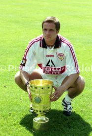 15.07.97 VfB Stuttgart Fototermin DFB-Pokal Sieger 1997