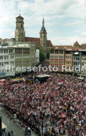15.06.97 VfB Stuttgart Empfang am Rathaus DFB-Pokal Sieg 1997