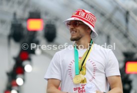 25.05.25 VfB Stuttgart Feier und Autokorso DFB-Pokal Sieg Stuttgart Schlossplatz