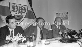 16.01.90 VfB Stuttgart PK Vorstellung Manager Hoene&szlig;