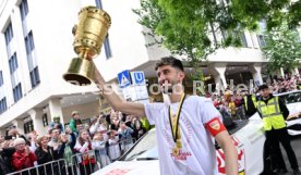 25.05.25 VfB Stuttgart Feier und Autokorso DFB-Pokal Sieg Stuttgart Schlossplatz