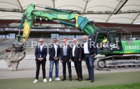 03.06.22 VfB Stuttgart Baggerbiss Umbau Mercedes-Benz Arena Haupttribüne