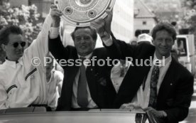 17.05.1992 VfB Stuttgart Meisterschaft Autokorso