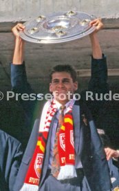 17.05.1992 VfB Stuttgart Meisterschaft Empfang im Stadion