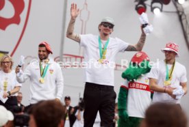 25.05.25 VfB Stuttgart Feier und Autokorso DFB-Pokal Sieg Stuttgart Schlossplatz