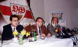 16.01.90 VfB Stuttgart PK Vorstellung Manager Hoene&szlig;