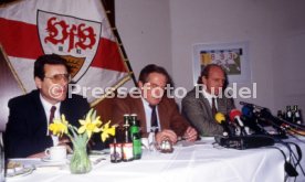 16.01.90 VfB Stuttgart PK Vorstellung Manager Hoene&szlig;