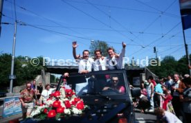 17.05.1992 VfB Stuttgart Meisterschaft Autokorso