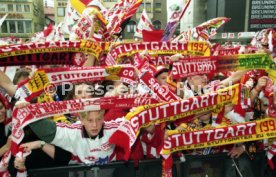 15.06.97 VfB Stuttgart Empfang am Rathaus DFB-Pokal Sieg 1997