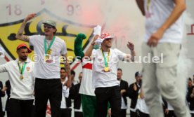 25.05.25 VfB Stuttgart Feier und Autokorso DFB-Pokal Sieg Stuttgart Schlossplatz