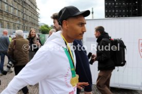 25.05.25 VfB Stuttgart Feier und Autokorso DFB-Pokal Sieg Stuttgart Schlossplatz