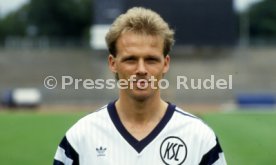 30.07.90 Karlsruher SC Fototermin Saison 1990/1991