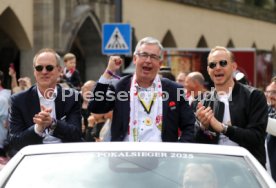 25.05.25 VfB Stuttgart Feier und Autokorso DFB-Pokal Sieg Stuttgart Schlossplatz