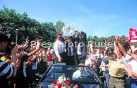 17.05.1992 VfB Stuttgart Meisterschaft Autokorso