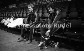 18.01.87 Stuttgarter Kickers Training Schleyer-Halle