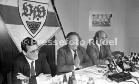 16.01.90 VfB Stuttgart PK Vorstellung Manager Hoene&szlig;