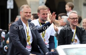 25.05.25 VfB Stuttgart Feier und Autokorso DFB-Pokal Sieg Stuttgart Schlossplatz