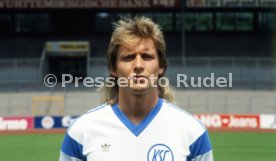 28.06.88 Karlsruher SC Fototermin Saison 1988/1989