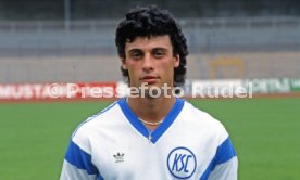 28.06.88 Karlsruher SC Fototermin Saison 1988/1989