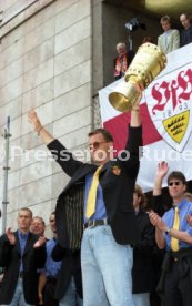 15.06.97 VfB Stuttgart Empfang am Rathaus DFB-Pokal Sieg 1997