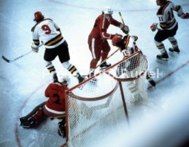 Olympia 1976 Eishockey Polen - BR Deutschland