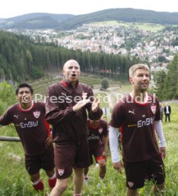 VFB Stuttgart Fitnesstest Skisprungschanze