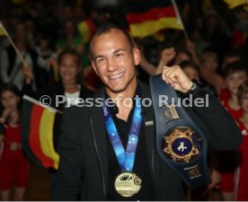 Empfang Ringer Weltmeister Frank St&auml;bler TSV Musberg