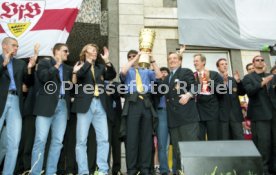15.06.97 VfB Stuttgart Empfang am Rathaus DFB-Pokal Sieg 1997