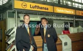 13.06.97 VfB Stuttgart Abflug Berlin DFB-Pokal Finale 1997
