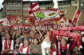 15.06.97 VfB Stuttgart Empfang am Rathaus DFB-Pokal Sieg 1997
