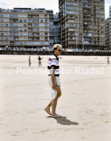 19.06.82 WM 1982 DFB Spieler am Strand