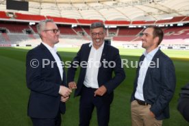 12.09.22 VfB Stuttgart PK Khedira, Lahm, Gentner