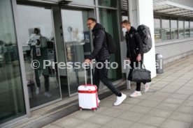 23.01.22 VfB Stuttgart Abflug Trainingslager Marbella