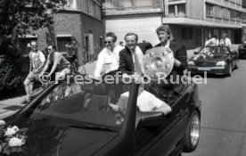 17.05.1992 VfB Stuttgart Meisterschaft Autokorso