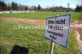 Stuttgarter Kickers ADM Sportpark gesperrt Corona Virus