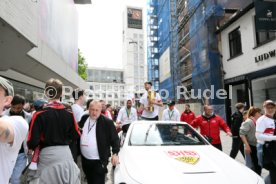 25.05.25 VfB Stuttgart Feier und Autokorso DFB-Pokal Sieg Stuttgart Schlossplatz