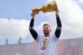 25.05.25 VfB Stuttgart Feier und Autokorso DFB-Pokal Sieg Stuttgart Schlossplatz
