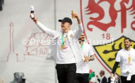 25.05.25 VfB Stuttgart Feier und Autokorso DFB-Pokal Sieg Stuttgart Schlossplatz