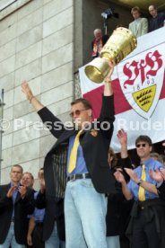 15.06.97 VfB Stuttgart Empfang am Rathaus DFB-Pokal Sieg 1997