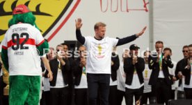 25.05.25 VfB Stuttgart Feier und Autokorso DFB-Pokal Sieg Stuttgart Schlossplatz