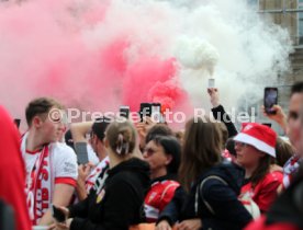 25.05.25 VfB Stuttgart Feier und Autokorso DFB-Pokal Sieg Stuttgart Schlossplatz